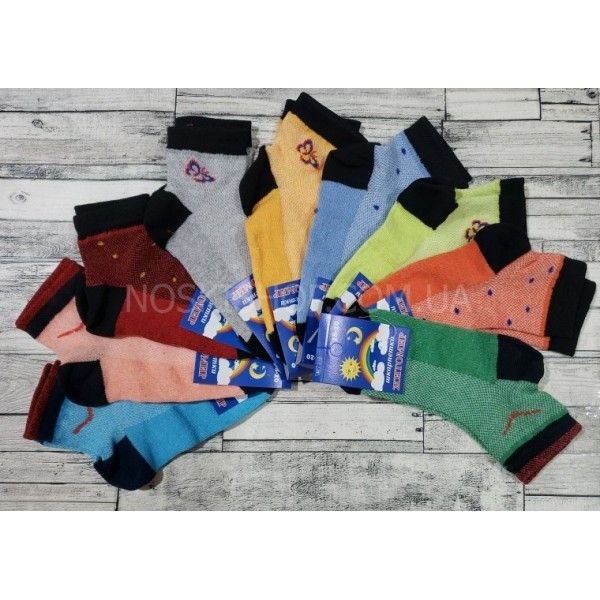 Шкарпетки Житомир "ПРЕМІУМ-СОНЕЧКО" С01-18 сіточка дитячі на розмір за довжиною стопи:, р. 18-20 см -(дівчинка -сітка /випадкове асорті)