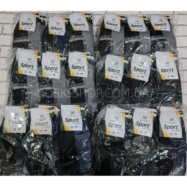 Шкарпетки "KamiS Sport" 652 стрейч чоловічі "Спорт-стрейч" р. 40-42, 43-45 -випадкове асорті -(микс /комбіновані -стрейч) -уп. 12 шт.