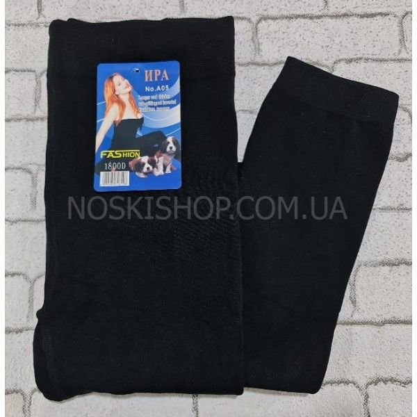 Лосини "Іра" А-05 на байці (синя етикетка) р. 46-50 /2 шва -(чорні)
