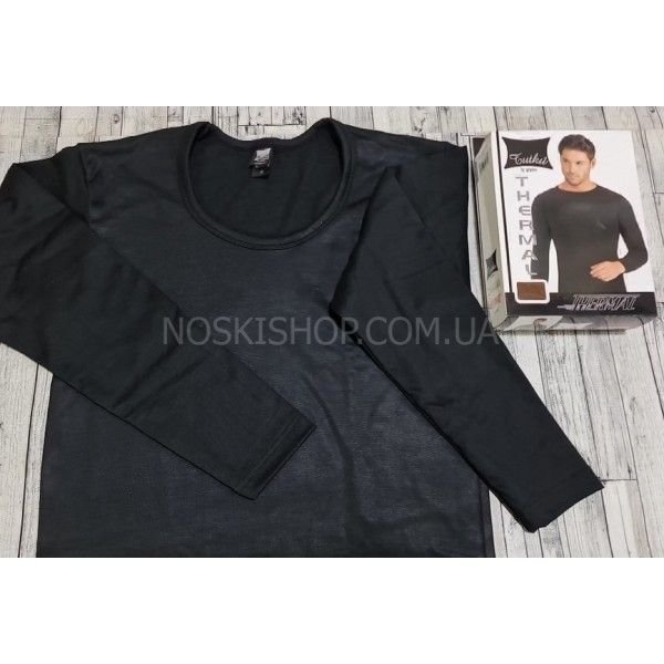 Термокофта в коробці Турція "TUTKU" 0128-2к кофта чоловіча р. M-(44-46) -(чорна /кофта)