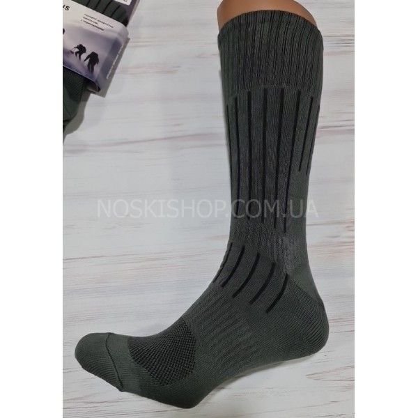 Шкарпетки Житомир "КРОКУС" 5150 махрові Термо /трекінгові з термозонами чоловічі, р. 40-45 -(Махра -хакі /трекінг) -уп. 6 шт