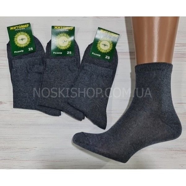Шкарпетки Житомир "П.П.Гроза Х/Б" 251-2 х/б-гладь бавовняні чоловічі, р. 25, 27, 29 -(Х/Б -джинс -уп. 12 шт)