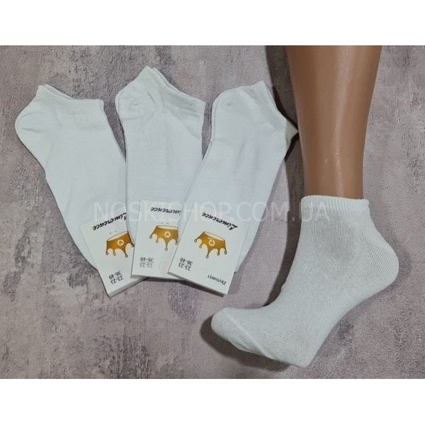 Шкарпетки Житомир "Limerence" 400-02 стрейч жін. (короткі) р. 36-40 -(білі -короткі -стрейч)