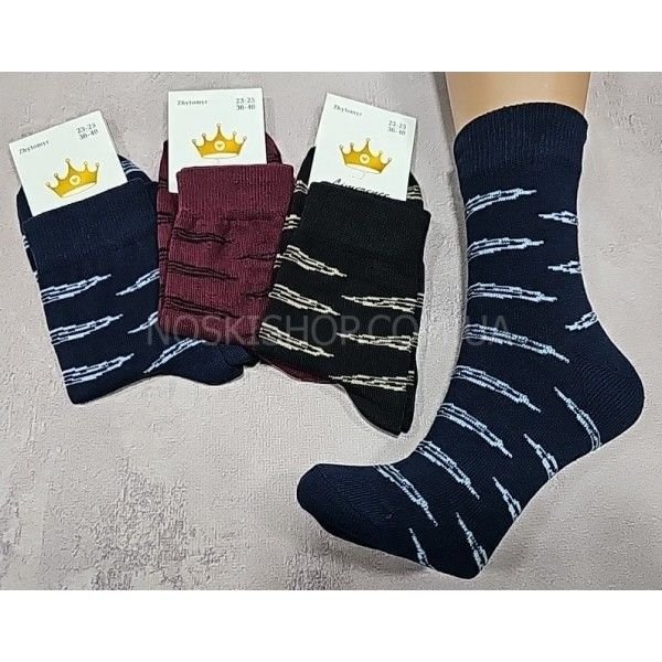 Шкарпетки житомир "LIMERENCE" 412-38 стрейч жіночі (високі) р. 36-40 -(однотонні + візерунок берізка -стрейч)