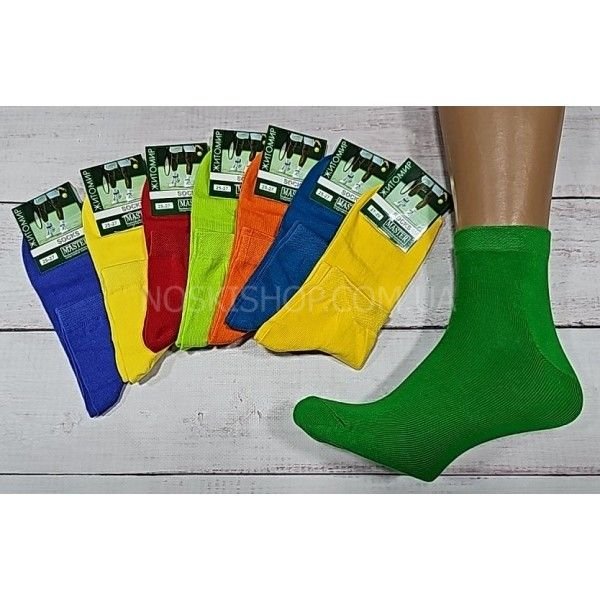 Шкарпетки Житомир "Мaster" 618-4 стрейч /cotton чоловічі "Спорт-середні-яскраві-гладь" р. 25-25, 27-29 -випадковий мікс -(яскраве асорті -середні)