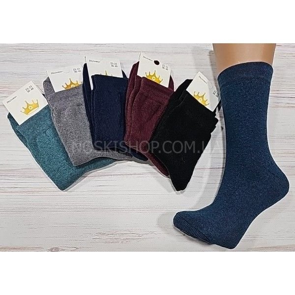 Шкарпетки Житомир "LIMERENCE" 4960-21 махрові жіночі, р. 36-40 -випадкове асорті -(Махра -однотонні /високі) -уп. 12 шт