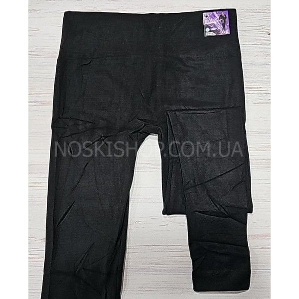 Лосини "JUJUBE" 926 безшовні на тонкому хутрі з широким поясом, р. L/2xl-(46-50) -(чорні)