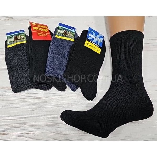 Шкарпетки Житомир "Преміум" 3001-20 махрові чоловічі, р. 40-45 -(Махра -асорті /однотонні) -уп. 12 шт