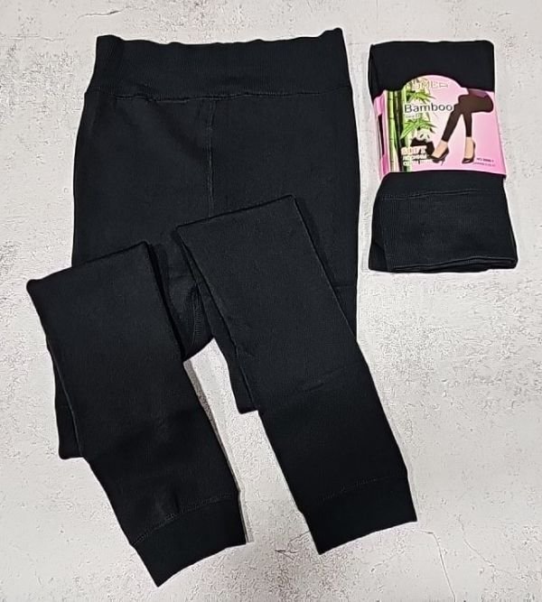 Лосини "ОМСА" 9998-1 на хутрі +низ на манжеті (рожева етикетка), р. II-III-IV -(44-48 /1 шов) -(чорні) -уп. 1 шт.