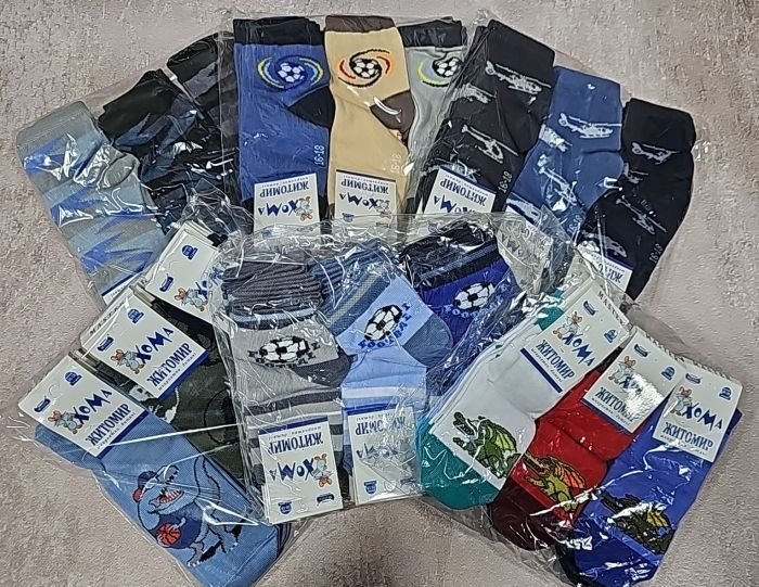 Шкарпетки Житомир "Хома Master" 829-4 дитячі стрейч-бавовна на розмір за довжиною стопи: 16-18 -(ХЛОПЧИК -стрейч 4/5 років -випадкове асорті без вибору) -уп. 12 шт