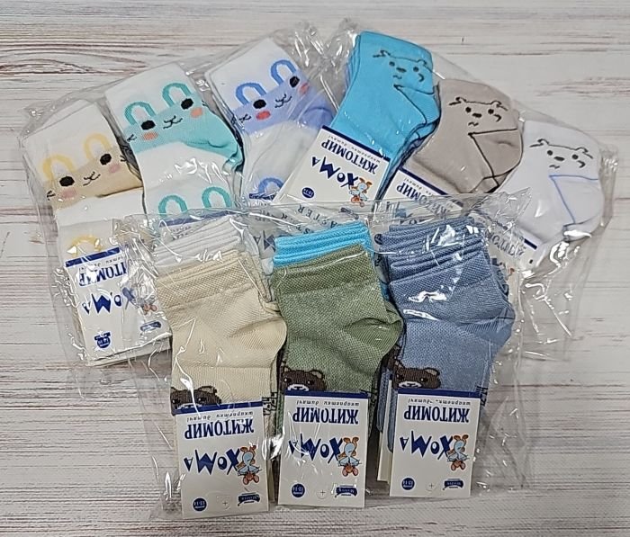 Шкарпетки дитячі Житомир "ХОМА-Master" SD60-72 сіточка на розмір за довжиною стопи: р. 14-16 см -(сітка -хлопчик /випадкове асорті без вибору!)