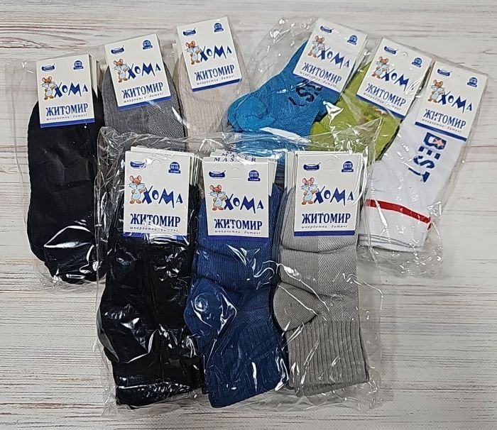 Шкарпетки дитячі Житомир "ХОМА-Master" SD60-73 сіточка на розмір за довжиною стопи: р. 16-18 см -(сітка -хлопчик /випадкове асорті без вибору!)