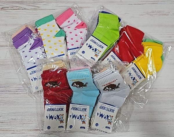 Шкарпетки дитячі Житомир "ХОМА-Master" SD40-52 сіточка на розмір за довжиною стопи: р. 14-16 см -(сітка -дівчинка /випадкове асорті без вибору!)