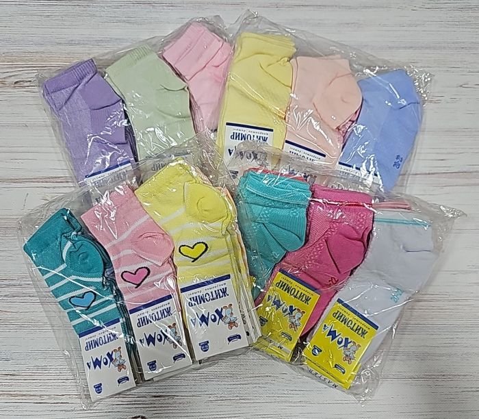 Шкарпетки дитячі Житомир "ХОМА-Master" SD40-55 сіточка на розмір за довжиною стопи: р. 20-22 см -(сітка -дівчинка /випадкове асорті без вибору!)