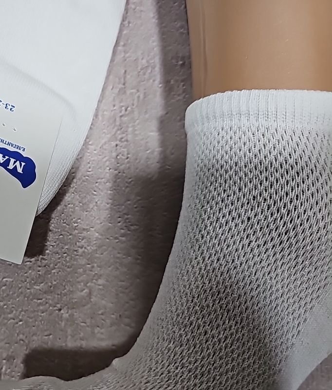 Шкарпетки Житомир "Master" К007-72 сітка -економ жіночі, р. 23-25 -асорті -(сіточка /економ -короткі -сірі /білі /чорні -жін.) -уп. 12 шт