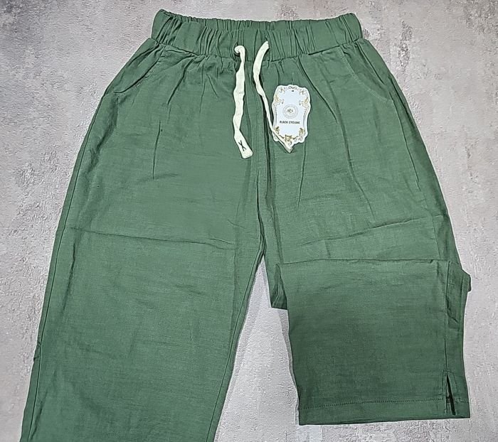 Бриджі / капрі "BLACK CYCLONE" WТ-7002 льон /cottton з кишенями з боків, р. L/XL-(46-48), 2XL/3XL-(48-50), 4XL/5XL-(50-52) -(уп. 1 шт /бриджі)