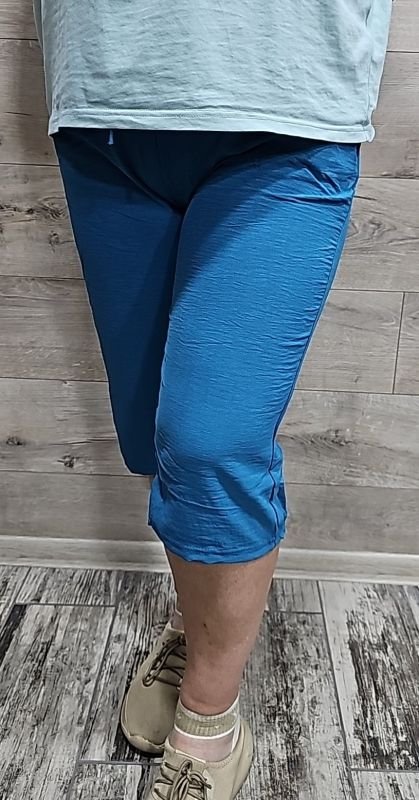 Бриджі /капрі "KENALIN" 781-О з легкої тканини вільного крою, довжина середина коліна, р. 4XL/5XL-(46-48), 5XL/6XL-(48-50)