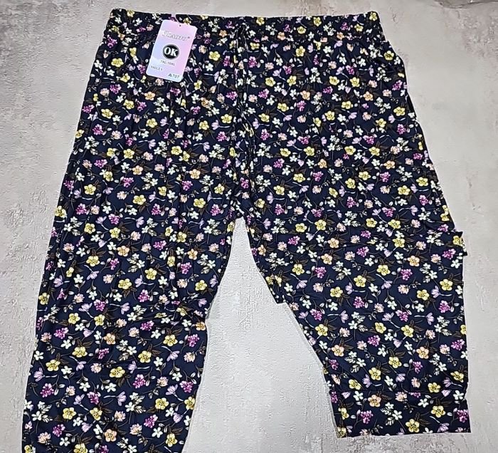 Бриджі-султанки "ЗОЛОТО" А707 з еластичного м'якого трикотажу /бавовни, верх на резинці + з боків кишені, р. 7XL/10XL-(52-56) -(без вибору забарвлення!!!)