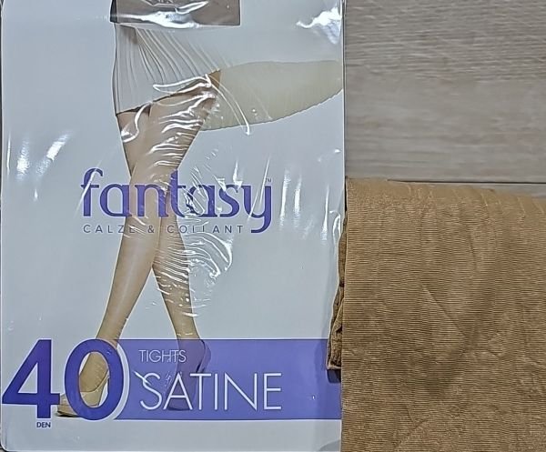 Колготки капронові fantasy "SATINE" 40 ден з шортиками, р. 2, 3, 4, 5, 6 -(натурал)