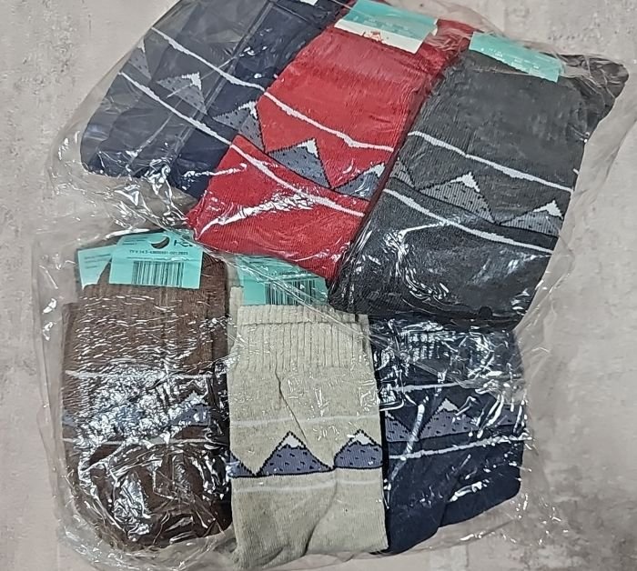 Шкарпетки Житомир "КРОКУС" 2283-2 махрові жіночі, р. 36-40 -випадкове асорті -(трикутні гори -махра) -уп. 12 шт