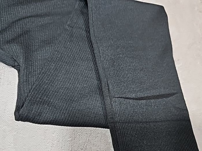 Лосини "Король" С-05-1 безшовні в рубчик на короткому хутрі, р. L/7xl-(42-48) -(чорні-рубчик)