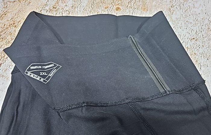 Лосини "Ластівка" А-735-1 демі з еластичної тканини в рубчик +з широким поясом утяжкою та високою талією, р. 2XL-(46-50), 3XL-(48-52), 4XL-(50-54), 5XL-(52-56) -(чорні)