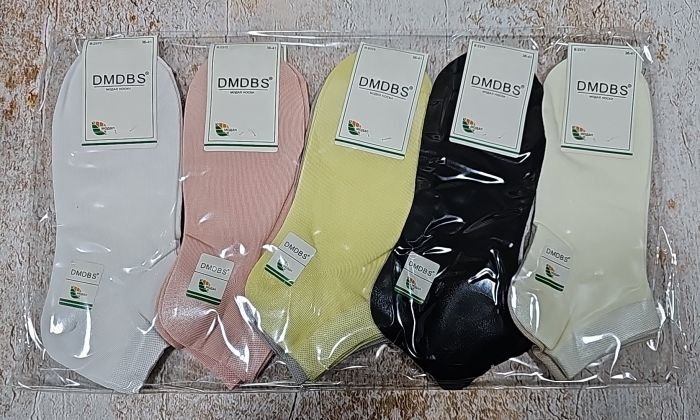 Шкарпетки "DMDBS" B-2372-Ж стрейч /модал жіночі, р. 36-41 -асорті -(Короткі / однотонні - світлий кольоровий мікс) -уп. 10 шт