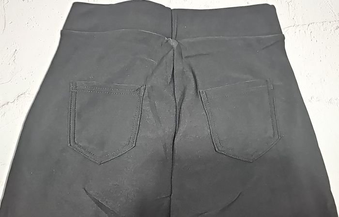 Лосини брючні "Золото" А-732 з боків візерунок з камінчиків +спереду і ззаду кишені, р. 5XL-(46-48), 6XL-(48-50), 7XL-(50-52) -(чорні)