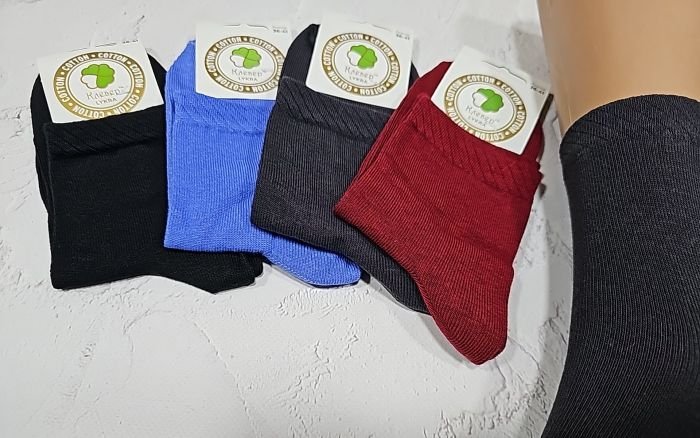 Шкарпетки Олександрія "Klever-CLV" 181-1 стрейч /cotton жіночі р. 36-41 -асорті -(високі /cotton -однотонні /бавовна-стрейч)