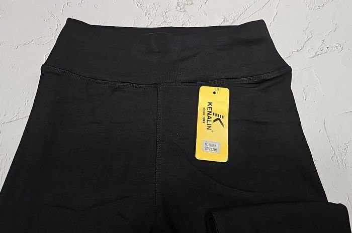 Лосини "KENALIN" 9633-11 із щільного бавовняного трикотажу (не просвічуються), з широким поясом, р. 2ХL/3ХL-(50-54), 3ХL/4ХL-(52-56), 4ХL/5ХL-(54-58) -(сірі, чорні)