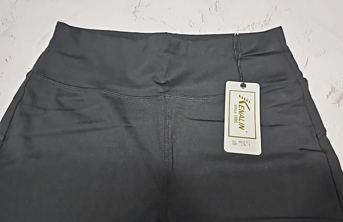 Лосини "Kenalin" 9603-5 з еластичної тканини +верх на широкому поясі, р. L/XL-(44-48), 2XL/3XL-(46-50), 4XL/5XL-(48-52) -(чорні)