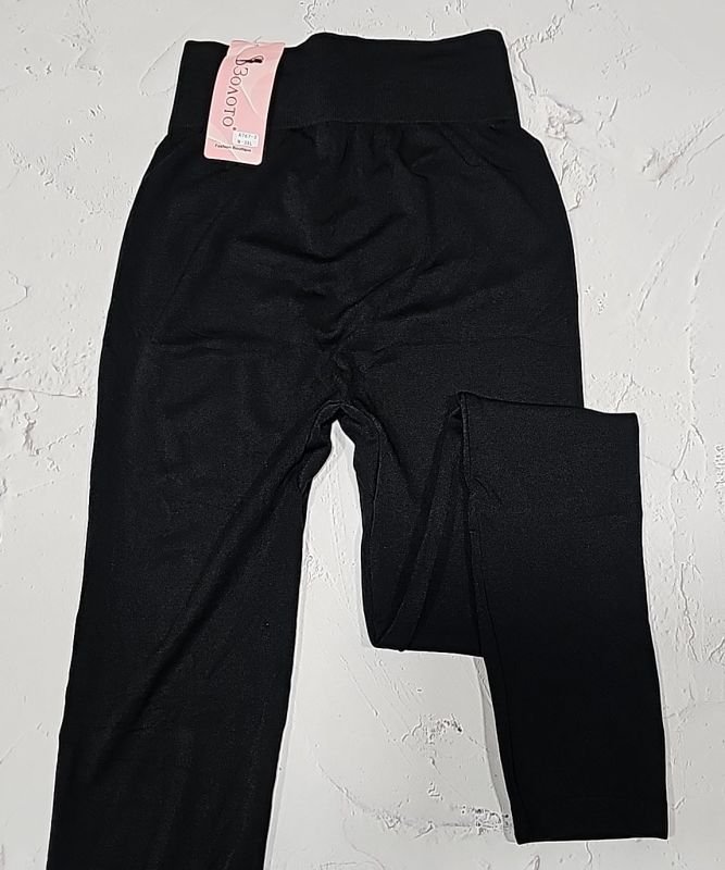 Лосини "Золото" 767-2 безшовні еластичні з ефектом пуш-ап (Push-up), р. М-3XL-(48-52) -(чорні)