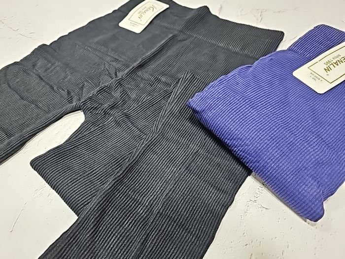 Лосини "Kenalin" 0920-1 безшовні еластичні в рубчик, р. L/4XL-(44-48) -(сині, чорні) -уп. 1 шт