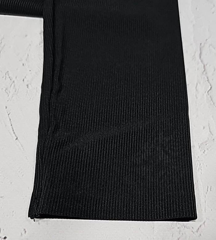 Лосини "Kenalin" №:D2 з еластичної тканини у дрібний рубчик +зверху коригуючий корсет на гачках, р. 2XL/3XL-(48-50) -(чорні /Д2)