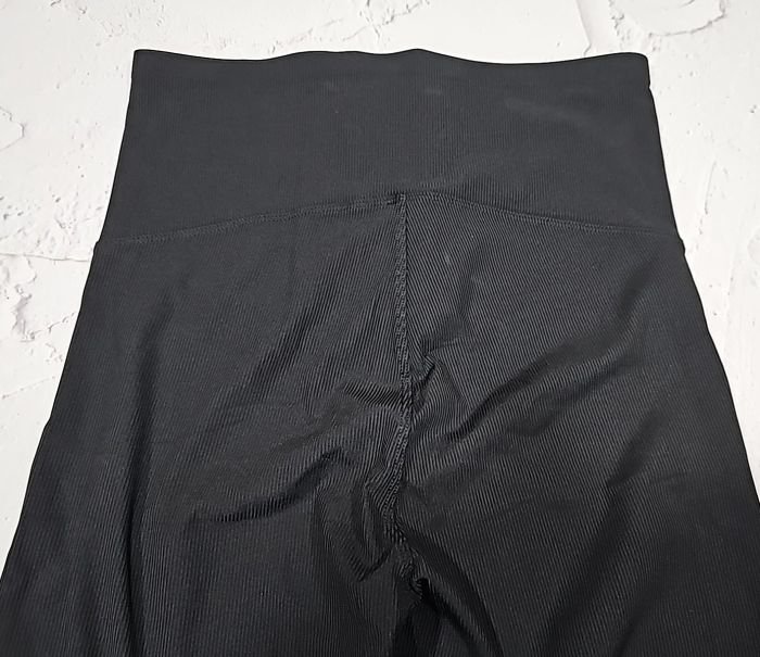 Лосини "Kenalin" №:D2 з еластичної тканини у дрібний рубчик +зверху коригуючий корсет на гачках, р. 2XL/3XL-(48-50) -(чорні /Д2)