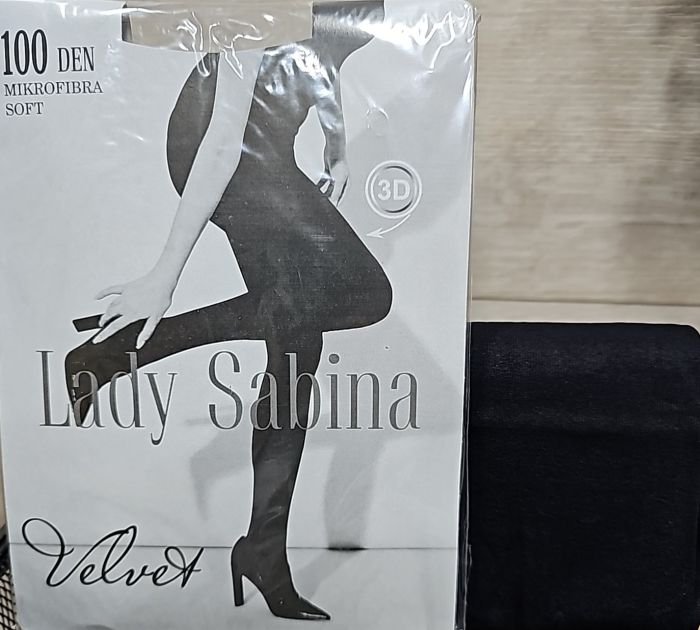 Колготки lady sabina 100 ден velvet "МІКРОФІБРА СОФТ Р. 2 (ЧОРНІ -VELVET)" 