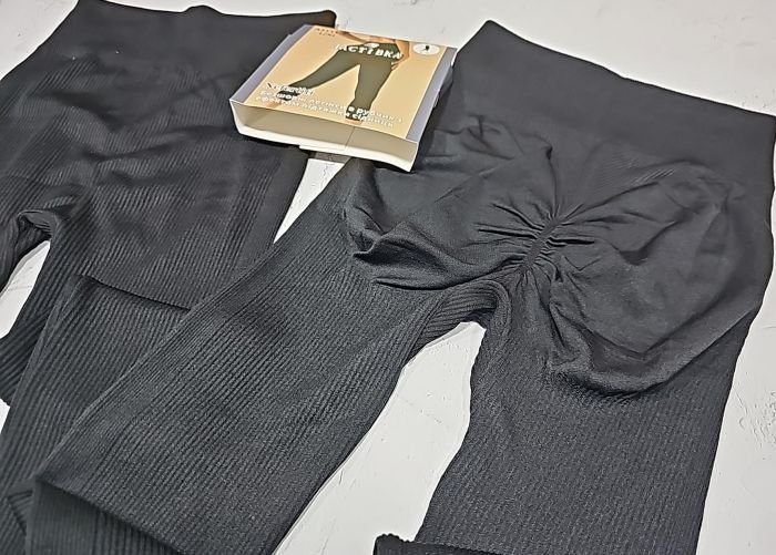 Бриджі "Ластівка" 3111-2 безшовні еластичні в рубчик з ефектом пуш-ап (Push-up) та з підтримкою сідниць, р. L/XL (46-48) -(чорні)