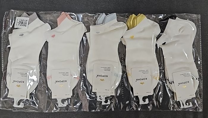 Шкарпетки "Корона" BY-864-1 сітка /бамбук жіночі, р. 36-41 -(сіточка /короткі -білі з кольоровим язичком ззаду + маленьке серце під гумкою + спереду написи) - уп. 10 шт