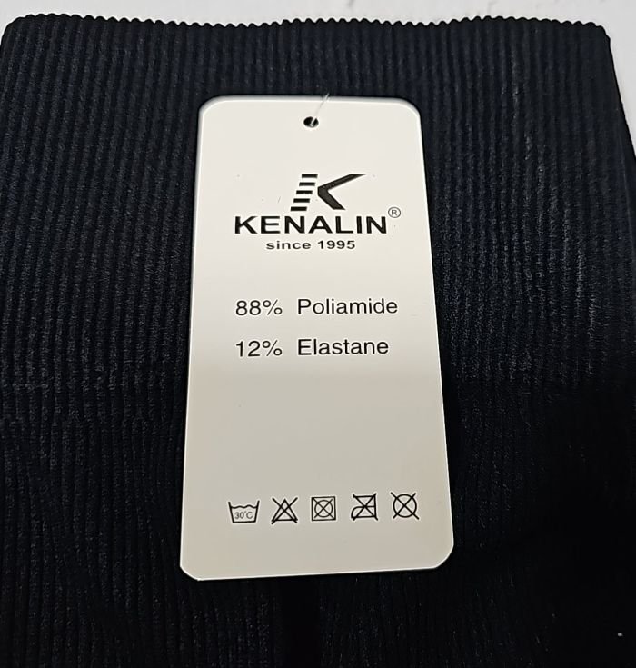 Треки /велосипедки "Kenalin" 0410 укорочені безшовні в рубчик, р. L/4XL-(42-48) -(Чорні)