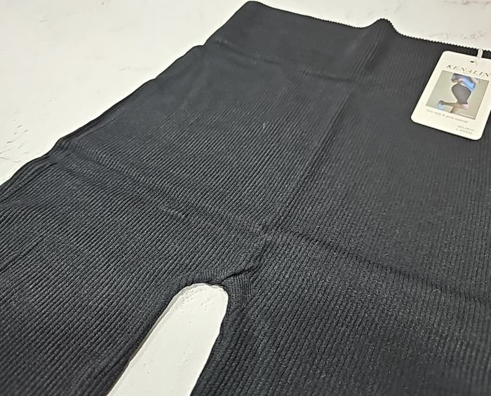 Треки /велосипедки "Kenalin" 0510 подовжені безшовні в рубчик, р. L/4XL-(42-48) -(Чорні)