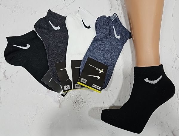 Шкарпетки Турція "Спорт значок" ТУ-240-40 стрейч універсальні, р. 37-39 -(асорті -короткі)