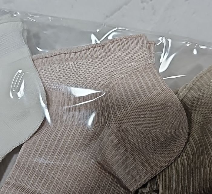 Шкарпетки "Корона" BY-876-1 стрейч /бамбук жіночі, р. 36-41 -асорті -(короткі /однотонні в тонкий рубчик +ослаблена гумка) - уп. 10 шт