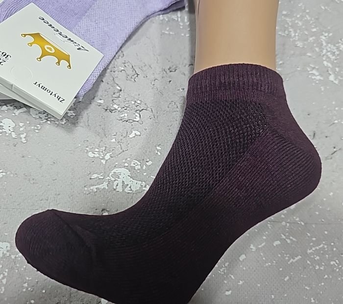 Шкарпетки Житомир "Limerence" 03-56 сітка жіночі, короткі р. 36-40 -асорті -(сіточка -однотонні /кольорові) -уп. 12 шт