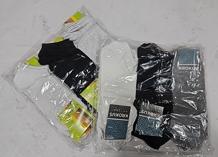 Шкарпетки Житомир "Крокус" 010-6 стрейч чоловічі, р. 42-45 -(випадкове асорті /короткі -однотонні -економ -чоловічі)