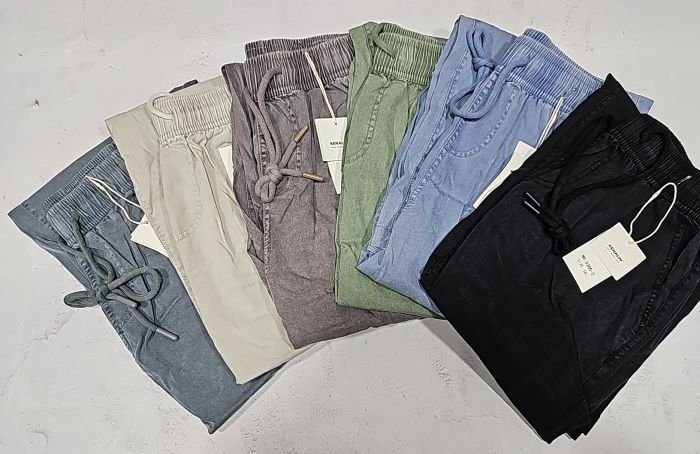 Джинси "Kenalin" 5300-2 cotton-стрейч з широким низом, пояс на гумці із зав'язками, спереду та ззаду кишені, р. XL-(46-48), 2XL-(48-50), 3XL-(50-52), 4XL-(52-54) -уп. 1 шт