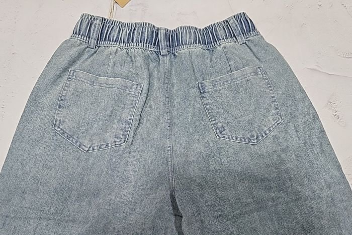 Джинси "Kenalin" 9545-1 із щільного джинс-котону, спереду та ззаду кишені, пояс на гумці, р. XL/2XL-(44-46), 2XL/3XL-(46-48), 3XL/4XL-(48-50), 4XL/5XL-(50-52) -(уп. 1 шт)