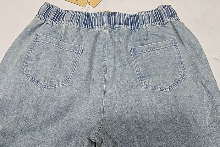 Джинси "Kenalin" 9546-3 із щільного джинс-котону, спереду та ззаду кишені, пояс на гумці, р. 4XL/5XL-(48-50), 5XL/6XL-(50-52), 6XL/7XL-(52-54), 7XL/8XL-(54-56) -(Блакитний мікс -Без вибору відтінку!!!)