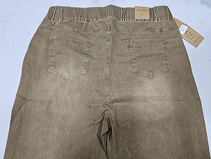 Джинси "Ласточка" 3009-2 джинс-стрейч +спереду та ззаду кишені, пояс на резинці, р. 3XL-(46-48), 4XL-(48-50), 5XL-(50-52) -уп. 1 шт