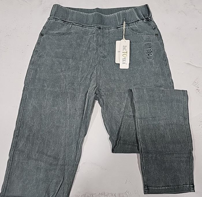 Джинси "Ласточка" 4052-2 стрейч-котон +спереду та ззаду кишені, пояс на резинці, р. 3XL-(46-48), 4XL-(48-50), 5XL-(50-52) -уп. 1 шт