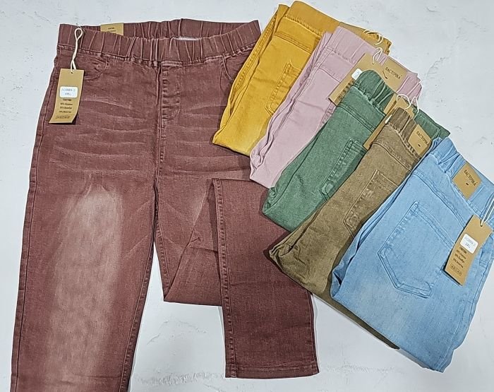 Джинси "Ласточка" 3009-2 джинс-стрейч +спереду та ззаду кишені, пояс на резинці, р. 3XL-(46-48), 4XL-(48-50), 5XL-(50-52) -уп. 1 шт